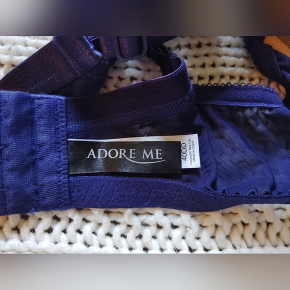 2 For 30$ Adore Me Deep Purple Lace Bra 40DD - Picture 4 of 4